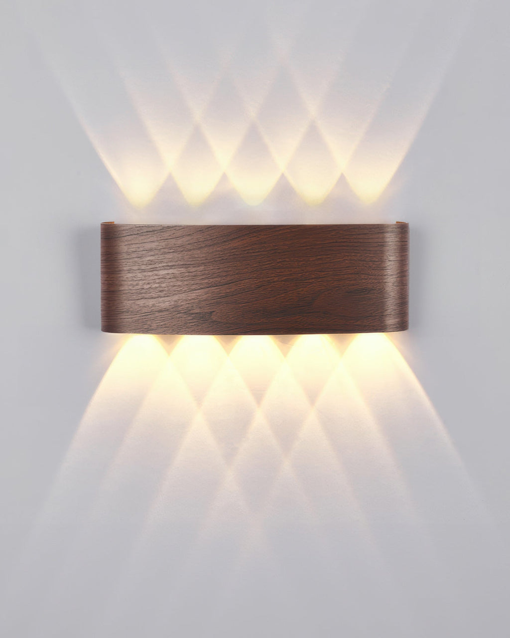 LumaVerde Woodgrain LED Outdoor Sconce Weather-Resistant