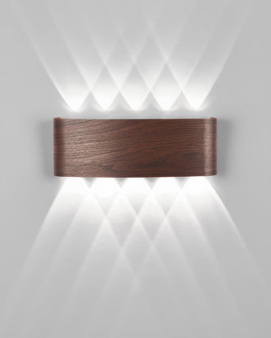 LumaVerde Woodgrain LED Outdoor Sconce Weather-Resistant