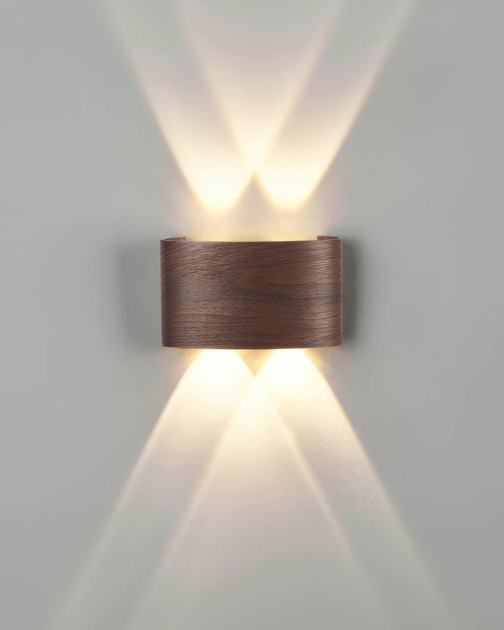 LumaVerde Woodgrain LED Outdoor Sconce Weather-Resistant