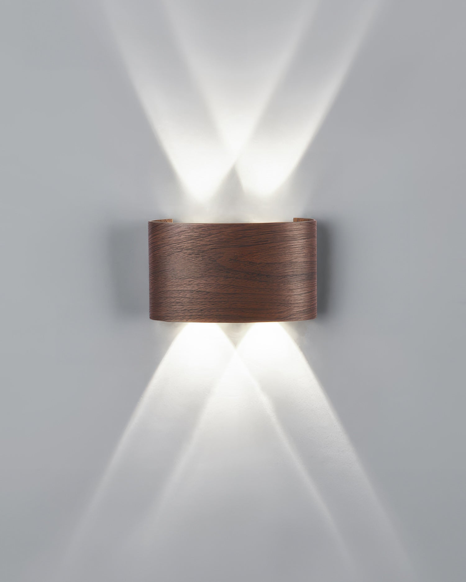 LumaVerde Woodgrain LED Outdoor Sconce Weather-Resistant