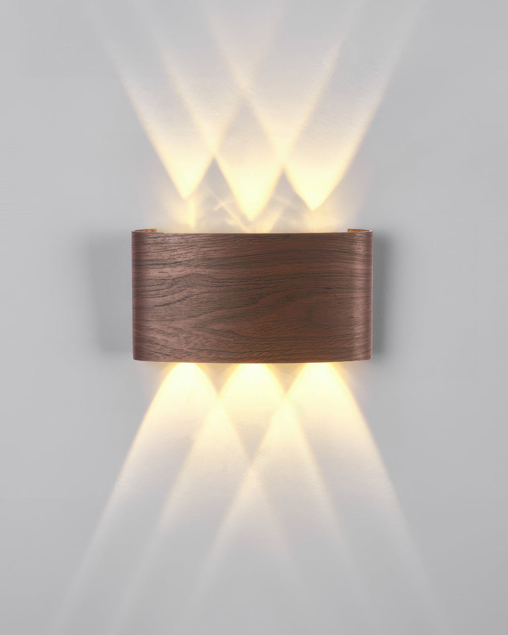 LumaVerde Woodgrain LED Outdoor Sconce Weather-Resistant