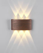 LumaVerde Woodgrain LED Outdoor Sconce Weather-Resistant