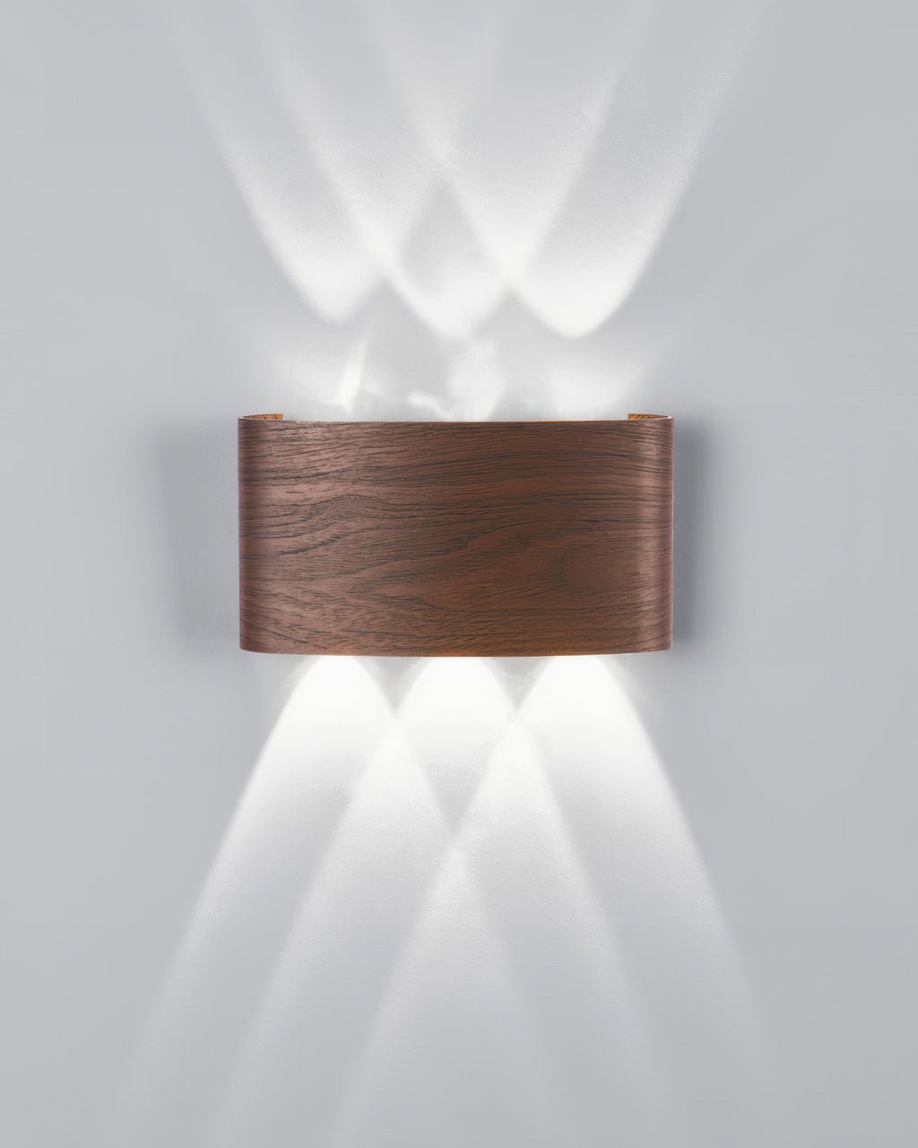 LumaVerde Woodgrain LED Outdoor Sconce Weather-Resistant