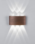 LumaVerde Woodgrain LED Outdoor Sconce Weather-Resistant