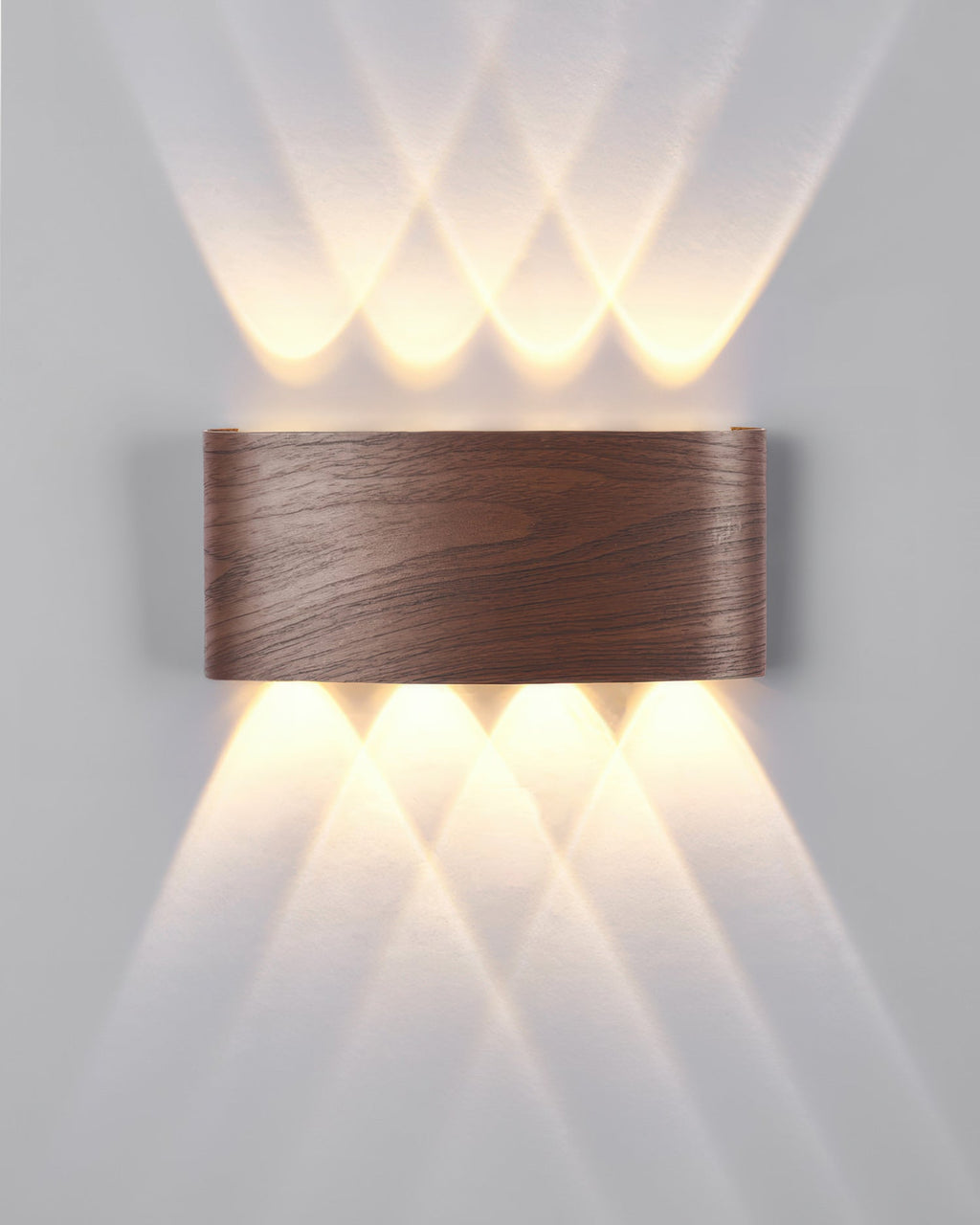 LumaVerde Woodgrain LED Outdoor Sconce Weather-Resistant