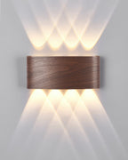 LumaVerde Woodgrain LED Outdoor Sconce Weather-Resistant