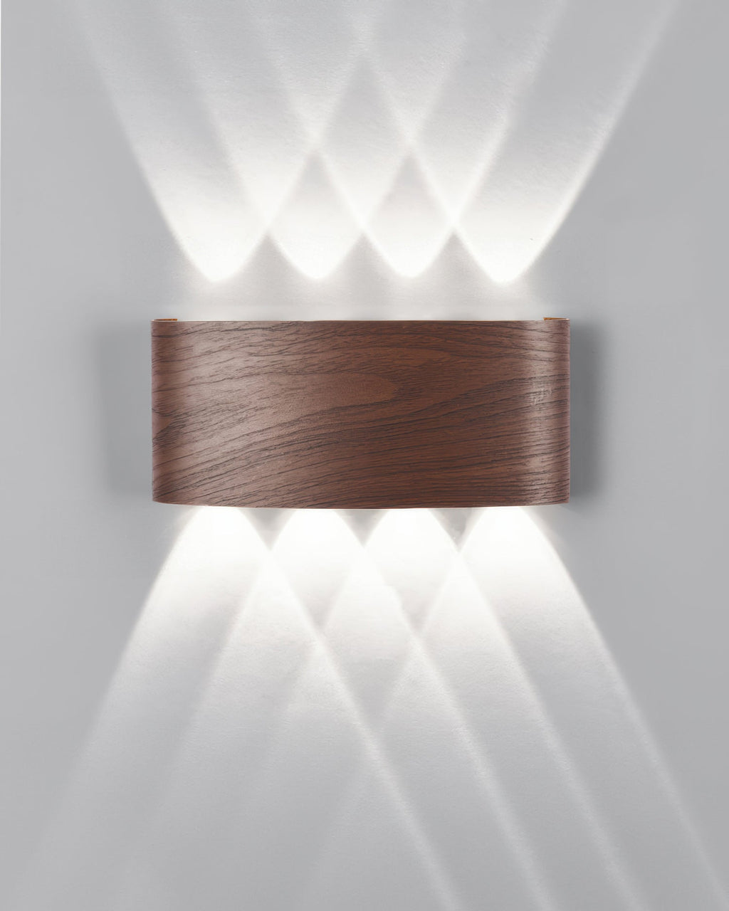LumaVerde Woodgrain LED Outdoor Sconce Weather-Resistant