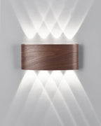 LumaVerde Woodgrain LED Outdoor Sconce Weather-Resistant