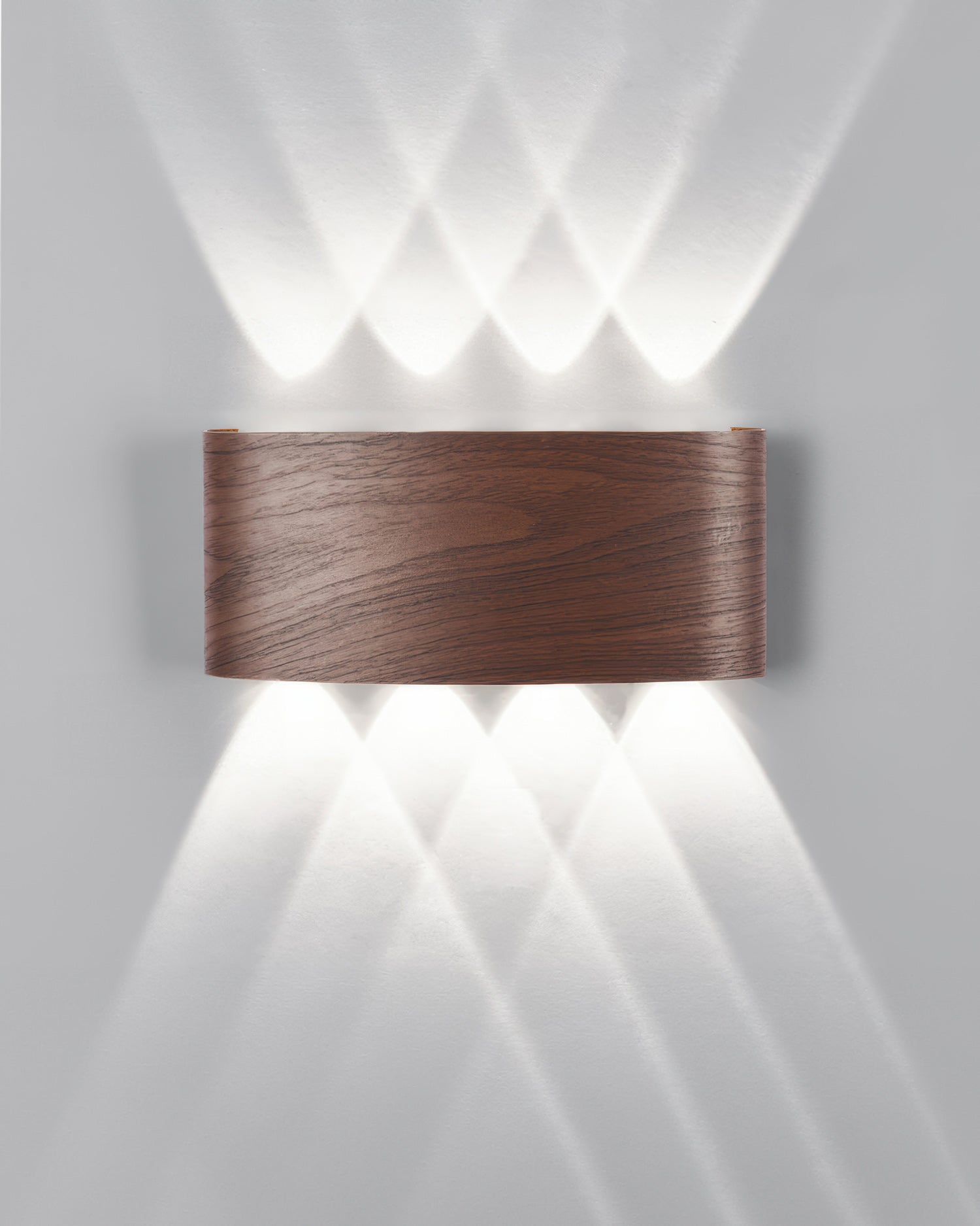 LumaVerde Woodgrain LED Outdoor Sconce Weather-Resistant