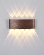 LumaVerde Woodgrain LED Outdoor Sconce Weather-Resistant