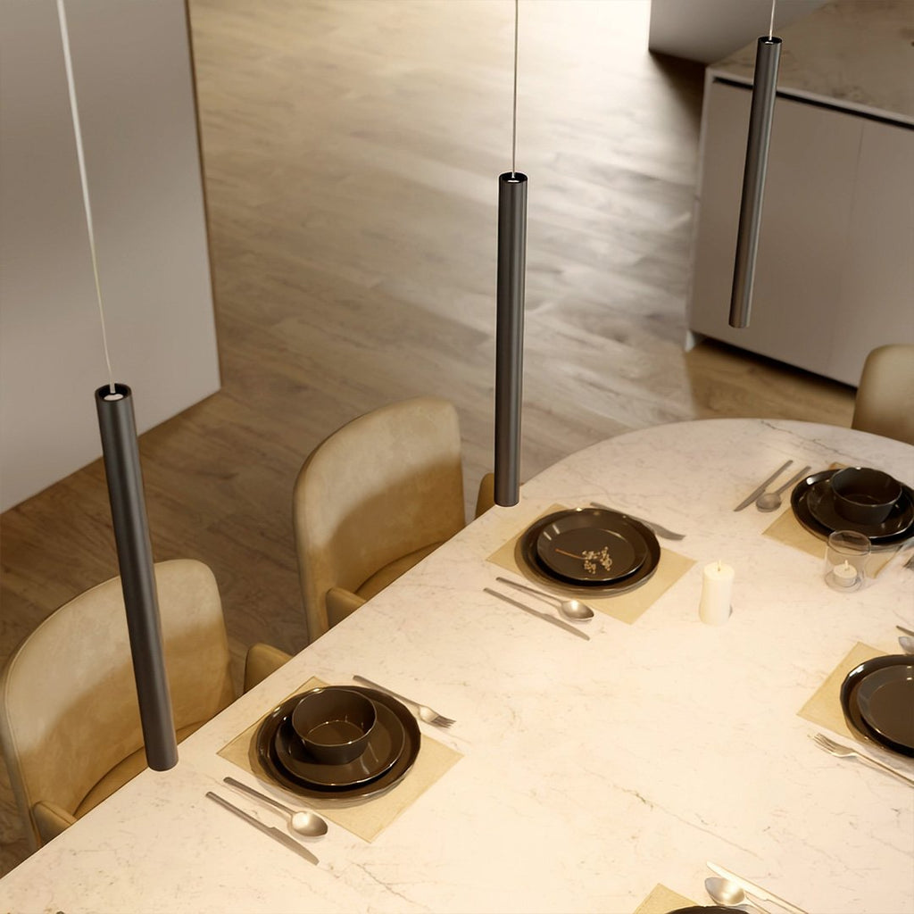 Lanterne suspendue minimaliste AeroLume avec éclairage LED performant