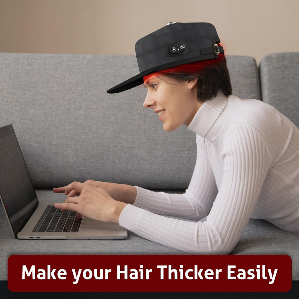 Wireless Laser Cap for Hair Regrowth – Red Light Therapy