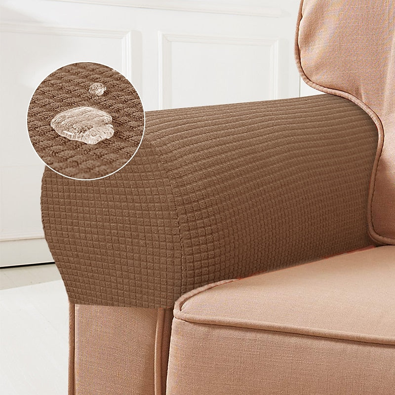 Stretch Armrest Covers – Spandex Covers for Chairs & Armchairs, Set of 2, Bordeaux