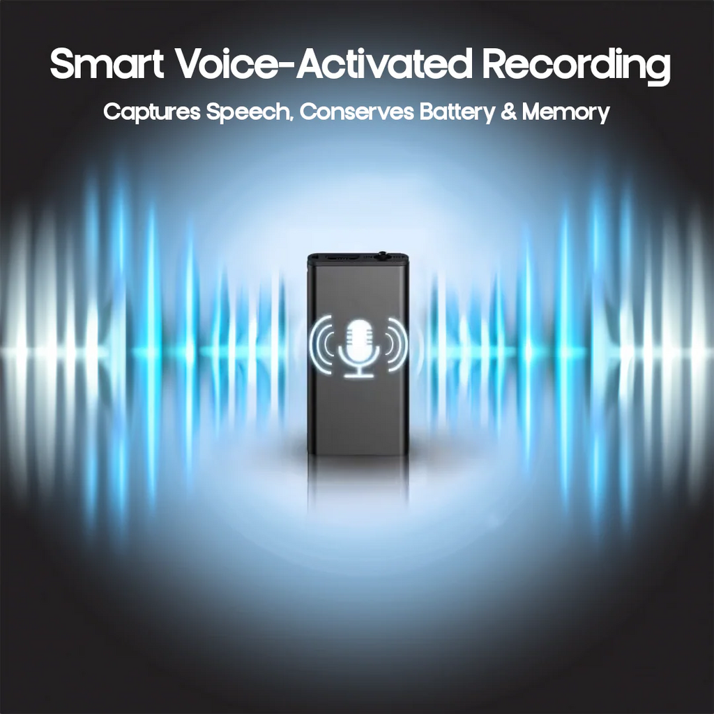 LumenWhisp Înregistrator vocal mini ultra-compact activat prin voce