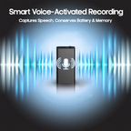 LumenWhisp Înregistrator vocal mini ultra-compact activat prin voce