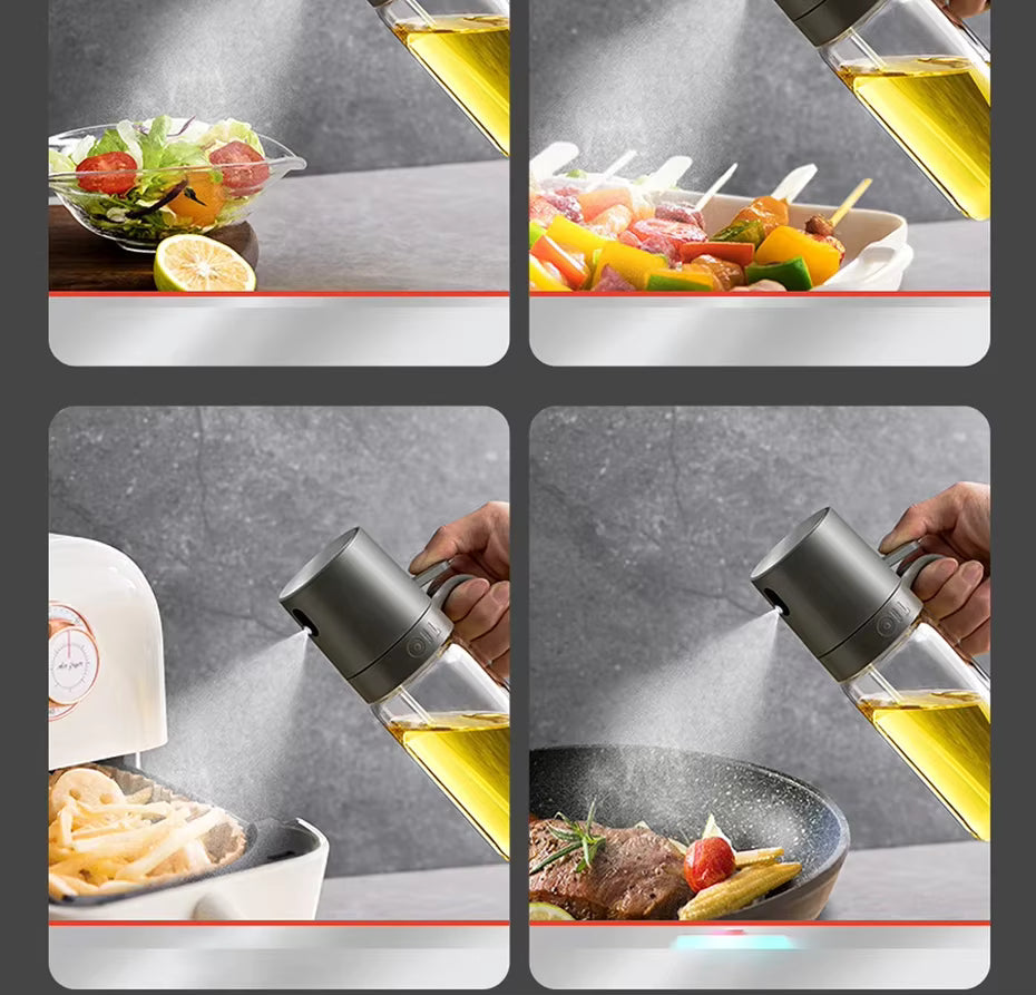 AureaMist Szklany Spryskiwacz do Oleju 250ml Do Precyzyjnego Dozowania Bezwonny Do Gotowania