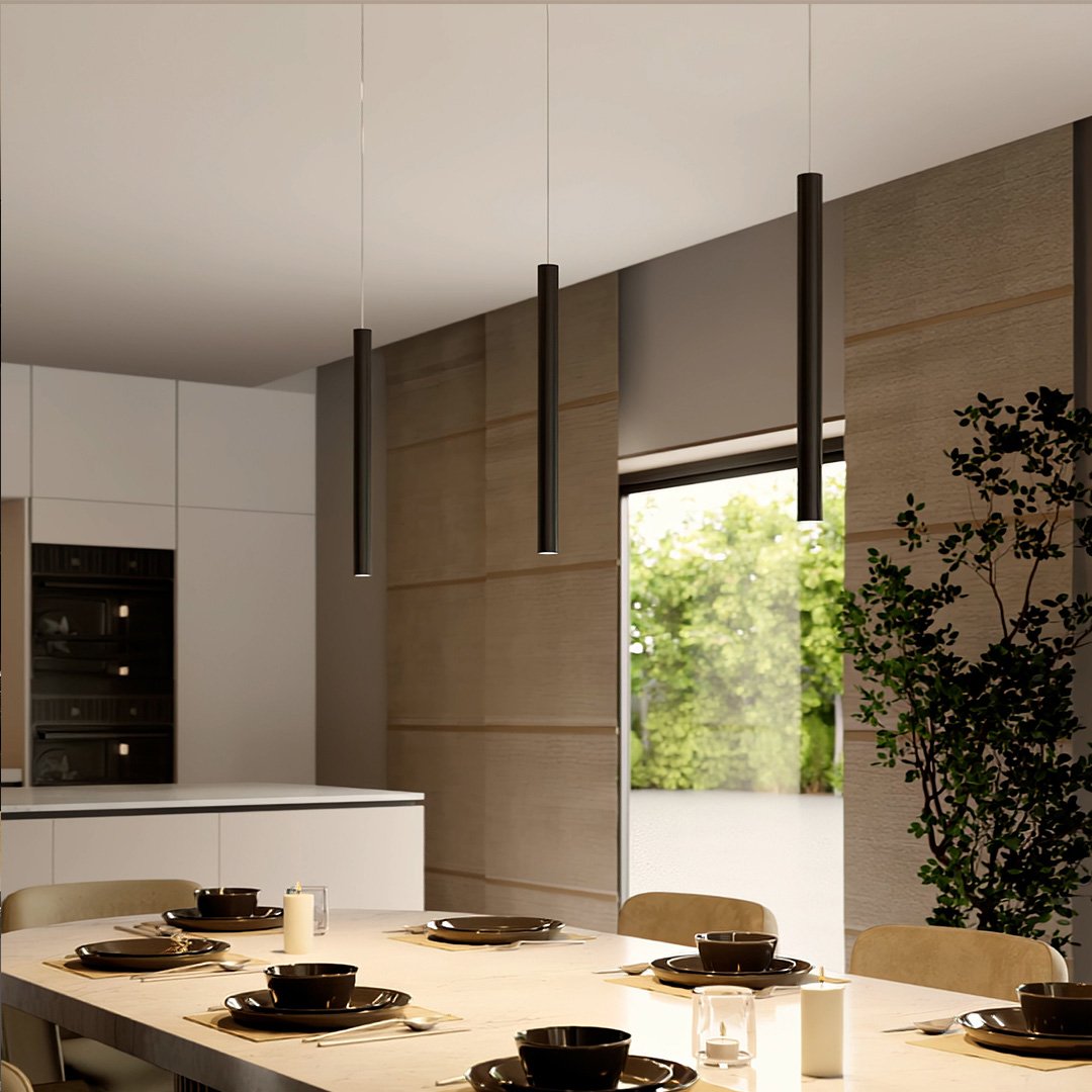 Lanterne suspendue minimaliste AeroLume avec éclairage LED performant