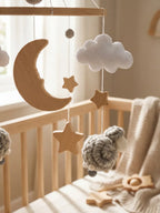 Wooden Baby Mobile For Crib And Nursery Room Decor
